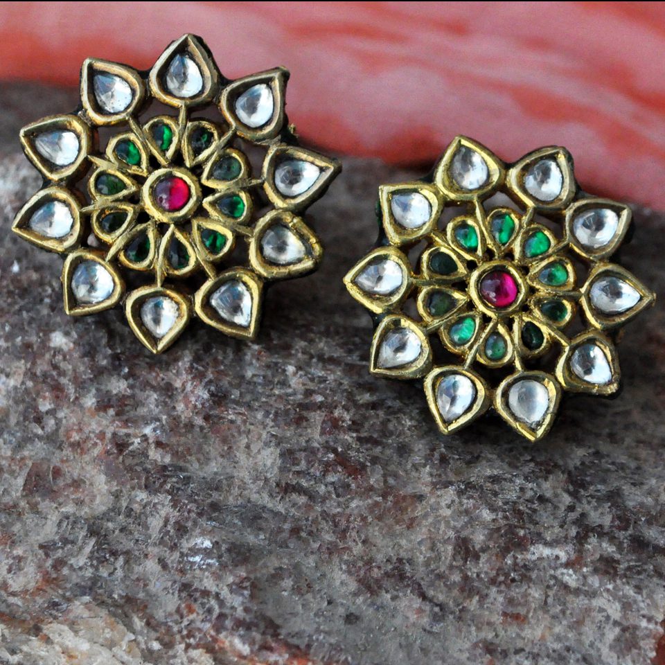 KMN 112 - Diamond Polki Studs