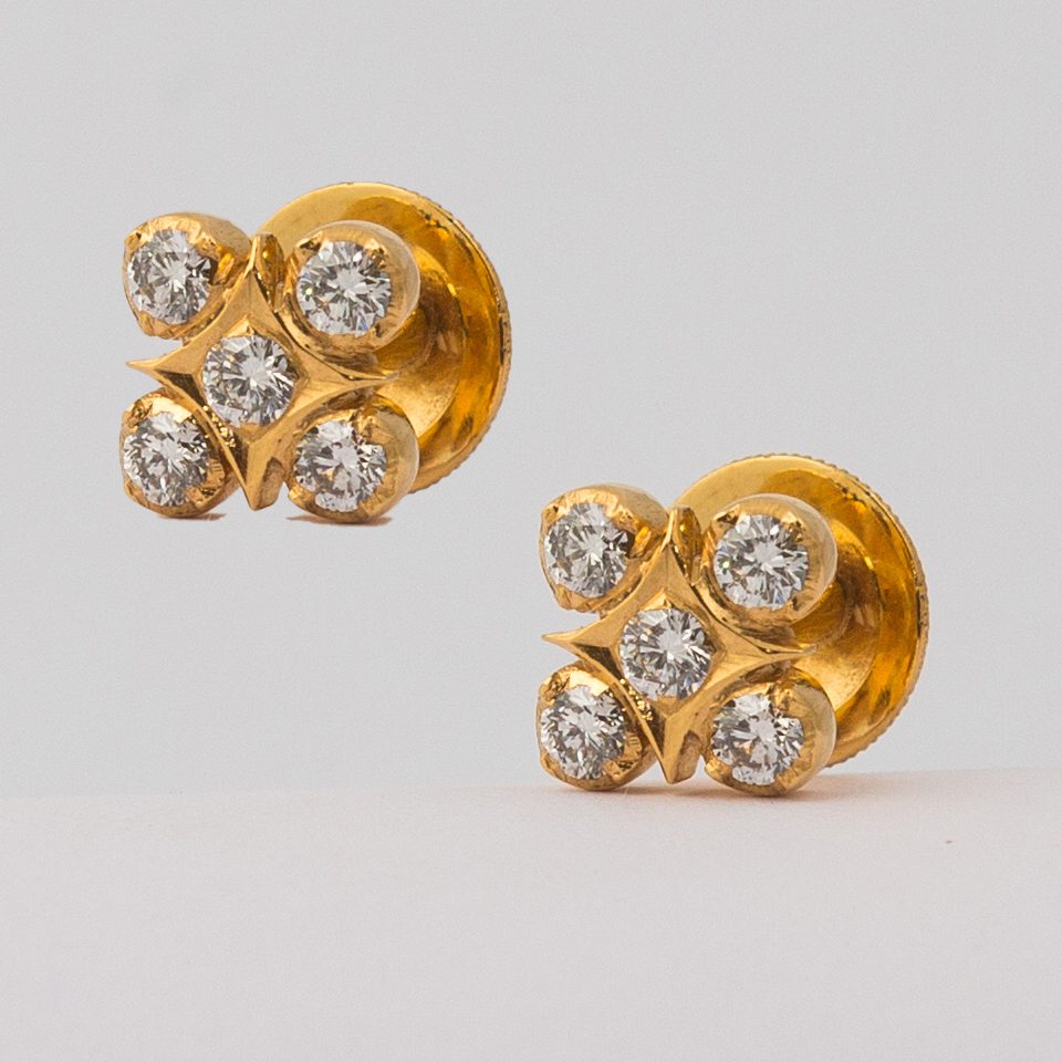 KMN 124 - Five Diamond Earring