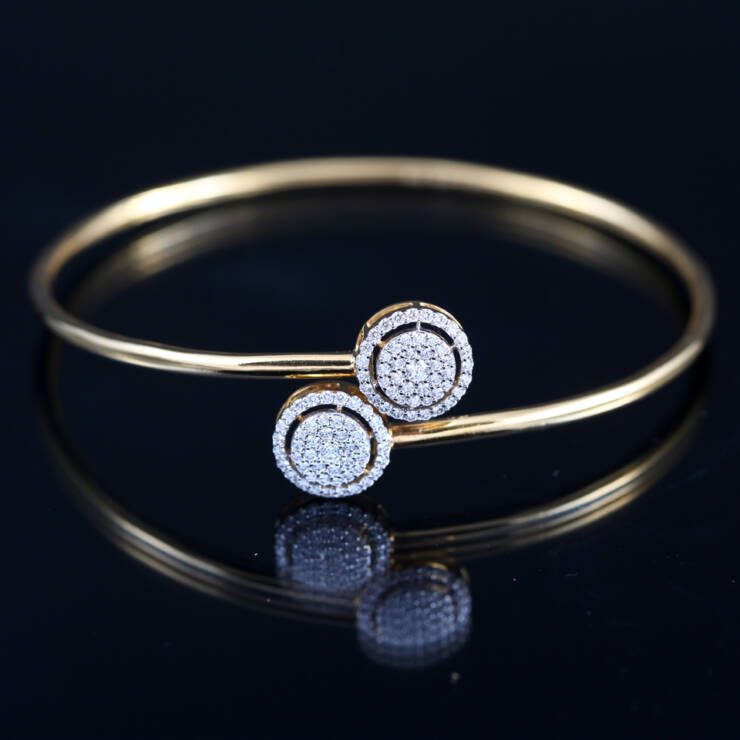 KMN 126 - Dazzling Diamond Flexi Bangle