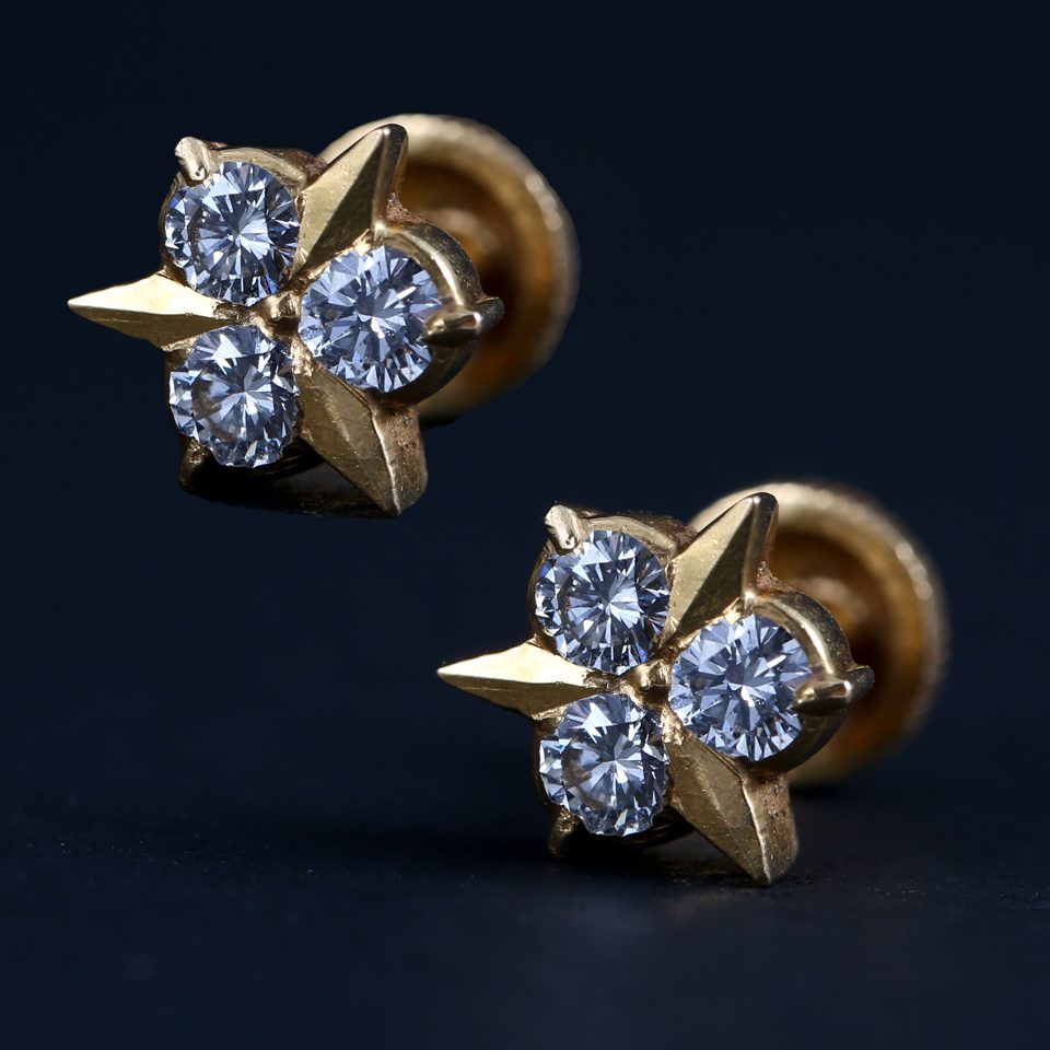 KMN 148 - Evergreen Diamond Earring