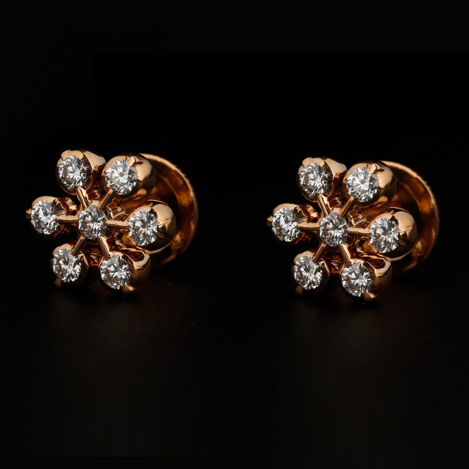 KMN 220 - Contemporary Seven Stone Diamond Earring Collection