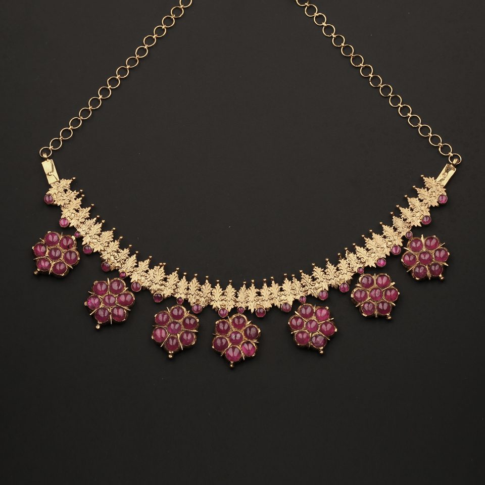 KMN 265 - Antique Seven Stone Ruby Addigai