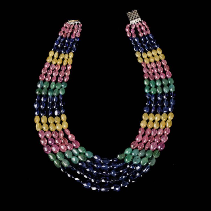KMN 270 - Contemporary Multicoloured Bead Necklace