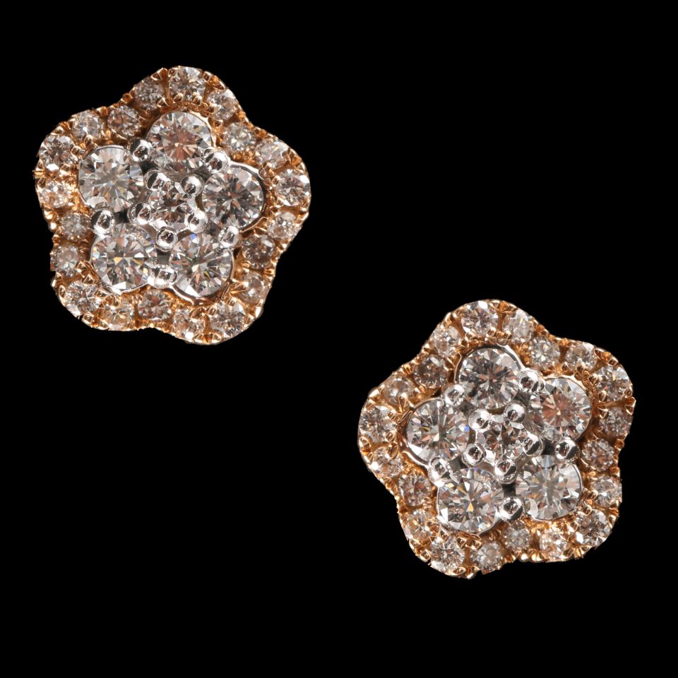 KMN 292 - Princess Diamond Earring Stud