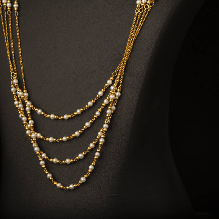 KMN 309 - Delicate Pearl Necklace