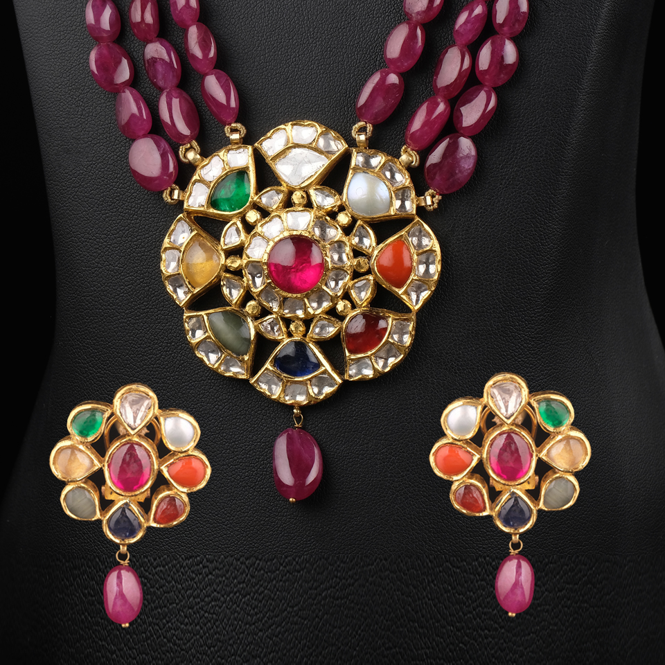 “I have been wanting a Navaratna jewellery for a very long time, and finally was able to find the perfect one with Kamna. Kamna  came up with the design, and executed the same to perfection. From the word go, Priya made it a seamless and memorable experience to buy this piece.<br>It is a piece that has turned a few heads when worn and to stay with us for generations. Thank you Kamna and Priya for this treasure.”<br><br>Sashikala Krishna<h6 class="sc_section_subtitle sc_item_subtitle"></h6>